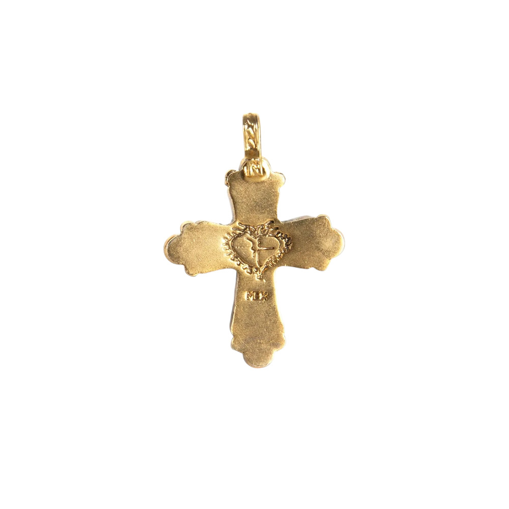 VIRGINS SAINTS & ANGELS VSA Maria Cross Medallion in Gold - Picture 3 of 8